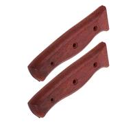 SUPVOX Poignée de Remplacement en Bois pour Couteaux Cuisine 2pcs Design Ergonomique et Installation Facile, Cuisine et Usage Extérieur