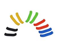 SUPVOX Poignées de Guidon de Vélo VTT en Silicone Vert, Antidérapantes et Ergonomiques, Protection Confortable Mains, Lot de 2 Adaptées BMX et VTT