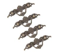 SUPVOX Poignées de Meubles Design Baroque Élégant Vintage 4 Pièces en Alliage de Zinc Multi-fonctionnelles et Prise Confortable, pour Tiroirs et Armoires