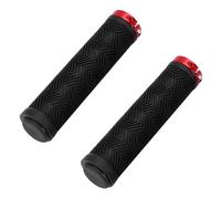 SUPVOX Poignées Guidon Antidérapantes avec Verrouillage Confortables et Durables Protection Ergonomique pour Cyclistes Accessoires Guidon VTT Rouge