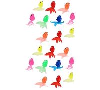 SUPVOX Poisson Artificiel Décoration Aquarium 20pcs en TPR Écologique 6.5cm Coloré Simulation pour Poissons Tropicaux Ornement