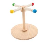 SUPVOX Pole du Support Rotatif du Perroquet Stand De Perroquet Stand De Jeu d'oiseaux Perche à Cage D'oiseau Perchoir Paraket