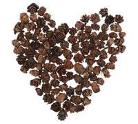 SUPVOX Pommes de Pin Miniatures Artificielles 1-2 Cm, Lot de 100 Pièces, Décoration de Noël Naturelle et Créative, Ornement Photo et Accessoire Festif pour Maison et Fêtes