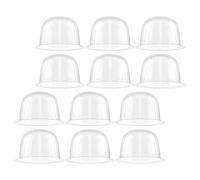 SUPVOX Porte-Chapeaux Intérieur en Plastique 12Pcs Support Casquette Baseball 55Cm Transparent pour Organisation à Domicile, Boutique et Voyage