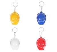 SUPVOX Porte-Clés Casque Chantier Lot de 4 Ouvre-Bouteilles Couleurs Variées Rouge Jaune Bleu Blanc Accessoires pour Femmes et Paquet à Dos