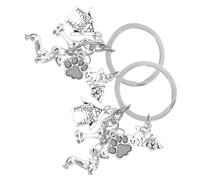 SUPVOX Porte-clés Commémoratif Personnalisé en Métal pour Animaux De Compagnie Pendentif Commémoratif pour Chien Porte-clés Commémoratif pour Promeneur De Chiens