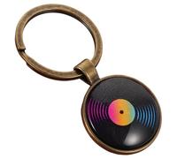 SUPVOX Porte-clés Disque Vinyle Rétro Pendentif Porte-clés Musique Bijou Sac à Main Disque Vinyle