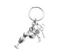 SUPVOX Porte-Clés en Métal Original de Règle Bouton Accessoire Créatif pour Couturiers et Stylistes Décoration Résistante et Pratique pour Paquet et Clés