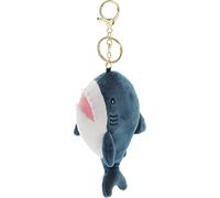 SUPVOX Porte-clés en peluche en forme de requin avec anneau en argent