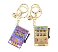 SUPVOX Porte-Clés Mini Machine 2 Pièces Jouet Créatif Pendentif Souvenir de Las Vegas de Fête pour Décoration de Fête