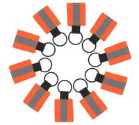 SUPVOX Porte-clés Réfléchissant Double Face Haute Intensité Lumineuse 10 Pièces en Nylon et Alliage D'aluminium Installation Rapide, pour Sports et Décorations de Fête
