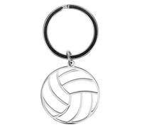 SUPVOX Porte-Clés Volley-Ball En Acier Inoxydable Minimaliste Argenté Accessoire Sportif Durable Pour Sacs À Dos Cadeau Souvenir Pour ÉQuipes Et ÉVéNements Sportifs