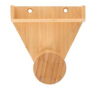 SUPVOX Porte-Craie Mural en Bambou Naturel pour Queue de Billard, Petite Étagère de Rangement Compacte Compatible Craies Standard, Support Pratique pour Accessoires de Billard et Snooker