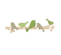 SUPVOX Porte-Manteau Mural décor Mignon Oiseau Mur en Bois Crochet Manteau Crochets Porte-Manteau Rack Robe Accueil Cuisine décorations murales (Vert)