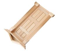 SUPVOX Porte Miniature Bois pour Maison De Poupée à Monter Soi-même Porte Vierge Non Peinte à Échelle Accessoire De Loisirs Créatifs pour Construction