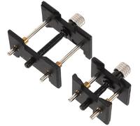SUPVOX Porte-Mouvement Montre en Métal Base Fixe, Lot de 2 Supports, Outil Réparation Montres, Fixation Stable, Convient pour Grands et Petits Mouvements Horlogerie