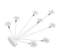 SUPVOX Porte-Photos de Table Multi-Branches en Métal Inoxydable, Pince à Notes et Clips Photo Réutilisables, Décoration Intérieure Polyvalente pour Bureau et Fête, Support Stable