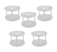 SUPVOX Porte-pinceaux Rotatif Plastique 45 Emplacements pour Crayons et Marqueurs - Support de Rangement Bureau et Salle de Classe - Organisateur Multifonction 5 Pièces pour Artistes