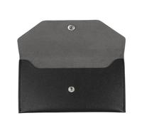 SUPVOX Portefeuille à Enveloppes pour Espèces en Cuir PU Noir, Réutilisable, Compact et Organisé, Pochette pour Femmes Compartiments pour Gestion Budgétaire, Paquet à Main Pratique