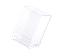 SUPVOX Pot à Crayons Transparent Carré 1 Pièce Conteneur de Stockage pour Pinceaux et Accessoires Maquillage Organisateur de Bureau Polyvalent pour Maison et École
