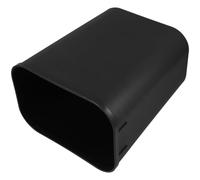 SUPVOX Poubelle Carrée Noire 14l en Plastique sans Couvercle Conteneur à Déchets Domestique Poubelle de Bureau et Chambre et Lavable pour Maison et Hôtel