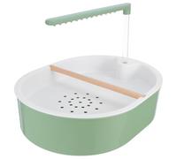 SUPVOX pour perroquets, Douche Automatique, avec Fontaine et Eau Courante - Comprend Un câble USB et Une Pompe pour perroquets Gris du Gabon, calopsittes, perruches ondulées et inséparables.