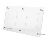 SUPVOX Présentoir à Cartes de Sport en Acrylique Rigide Support de Rangement Compact 3 Emplacements Protection Taches et Humidité Affichage pour Cartes de Baseball et Jeux de