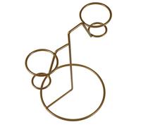 SUPVOX Présentoir à Crèmes Glacées en Fer Forgé Doré, Porte-cornets 4 Pièces, Support Conique Robuste pour Cuisson et Présentation, Étagère à Glaces Cuisine et Restauration