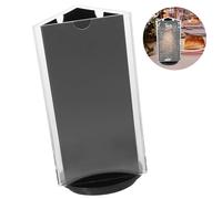 SUPVOX Présentoir Rotatif pour Menus 3 Faces en Acrylique Transparent 90 X 180 Mm, Porte-carte de Table Stable et Polyvalent pour Restaurants, Événements et Affichage Promotionnel