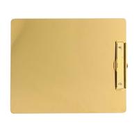 SUPVOX Presse-papiers A4 en Acier Inoxydable Doré, Format Grand, Tablette D’écriture Robuste pour Bureau, École et Usage Domestique, Support Jusqu’à 100 Feuilles, Porte-bloc-notes