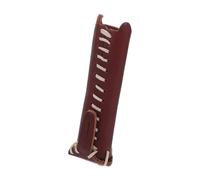 SUPVOX Protecteur de Queue de Billard Cuir Fait Main Housse Élastique Épaisse avec Trou de Suspension pour Queue de Snooker et Billard Protection Antirayures et Anti-Chocs Compatible