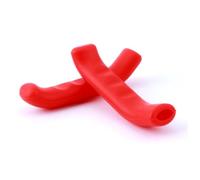 SUPVOX Protège Guidon Silicone Antichoc pour Vtt de Poignées Frein Ergonomiques Confort et Protection Accessoires Rouge