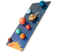 SUPVOX Puzzle Bois Éducatif Montessori Système Solaire pour Garçons et Filles Jeu Apprentissage Cognitif et Développement des Habiletés Manuelles