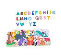 SUPVOX Puzzle Bois Éducatif pour Garçon Fille Lettres Alphabet Apprentissage Cognitif Montessori Montessori pour Garçons et Filles Jeux Éveil Bois