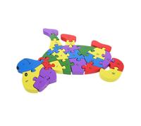SUPVOX Puzzle Éducatif Bois Montessori avec Lettres Et Chiffres Jouet Interactif pour Garçon Fille Stimule La Créativité Compétences Cognitives pour Maison Et École