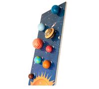 SUPVOX Puzzle Éducatif Bois pour Garçon Fille Jeu Association des Huit Planètes Éveil Préscolaire pour Développer la Motricité Cognition