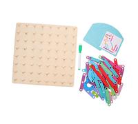 SUPVOX Puzzle Éducatif Bois pour Garçon Fille Planche Géométrique Montessori Jeu Dapprentissage Tactile Sûr et pour Maternelle et Développement Coordination Main Œil