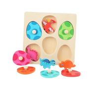 SUPVOX Puzzle Éducatif Dinosaure Bois Créatif pour Garçon et Fille Développement Cognitif et Interaction Parent Garçon Fille Jeu Pédagogique Multi Couches et Spatial