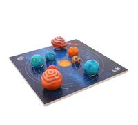 SUPVOX Puzzle Montessori en Bois du Système Solaire pour Tout-Petits - Plateau Carré Éducatif Huit Planètes - Jeu D’Éveil Scientifique pour Apprentissage Précoce à la Maison Voyage