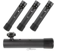 SUPVOX Rallonges de Hauteur et Lot de 4 pour Pieds de Table en Acier Noir Pliables, Lourdes, Réglables (for Interior and Exterior Use) Adaptées pour Usage Intérieur et Extérieur
