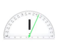 SUPVOX Rapporteur Magnétique Transparent Grand Angle Règle de Mesure Portable Multifonction pour Fournitures Scolaires Outil Pédagogique Précis pour Dessin et Géométrie Léger et