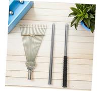 SUPVOX Râteau à Main pour Jardinage avec Dents Tête Extensible Outil De Nettoyage pour Pelouse Cour Parterres De Fleurs Déchets Et Mortes