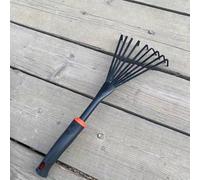 SUPVOX Râteau de Jardin Main et Caoutchouc Outil de Jardinage Professionnel Ergonomique pour Sol et Paille Adapté Aux Activités Extérieures