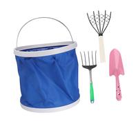 SUPVOX Râteau de Plage à Dents Acier avec Filet pour Ramassage de Palourdes et Outils de Jardinage Manche en Naturelle Pratique