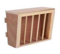 SUPVOX Râtelier à Foin Mural pour Lapins Mangeoire pour Petits Animaux Distributeur de Foin Bois pour Cage Porte-Foin Suspendu Adapté aux Cobayes et Chinchillas