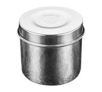 SUPVOX Récipients de Conservation des Aliments en Acier Inoxydable 550 Ml Rond 9 CM Couvercle pour Cantines et Usage Scolaire