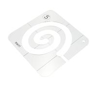 SUPVOX Règle de Couture en Acrylique Transparente 1 Pièce - Gabarit Multifonction pour Patchwork, Matelassage et Travaux Manuels sur Tissu, Outil Précis pour Coudre et Modéliser