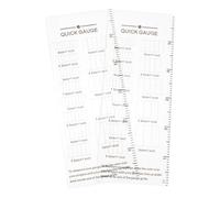 SUPVOX Règle de Mesure Artisanale en Acrylique Transparente, Lot de 2, Outil de Jauge à Aiguille pour Tricot et Crochet, Mesure Rapide des Mailles, Outil de Couture Compact pour Loisirs