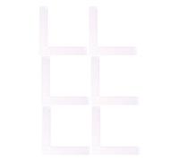 SUPVOX Règle en L pour Couture 6 Pièces, Équerre de Mesure en Plastique Transparente Graduation Intérieure, Outil Précis pour Patrons et Tracé Angles, Accessoires de Couture