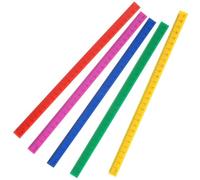 SUPVOX Règle Magnétique en Plastique 29 Cm, Lot de 5 Couleurs Assorties, Règle Graduée à Bords Droits Portable pour Dessin, Éducation et Bureau